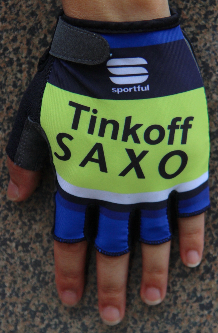 Hundschuhe Saxo Bank Tinkoff 2016 blau